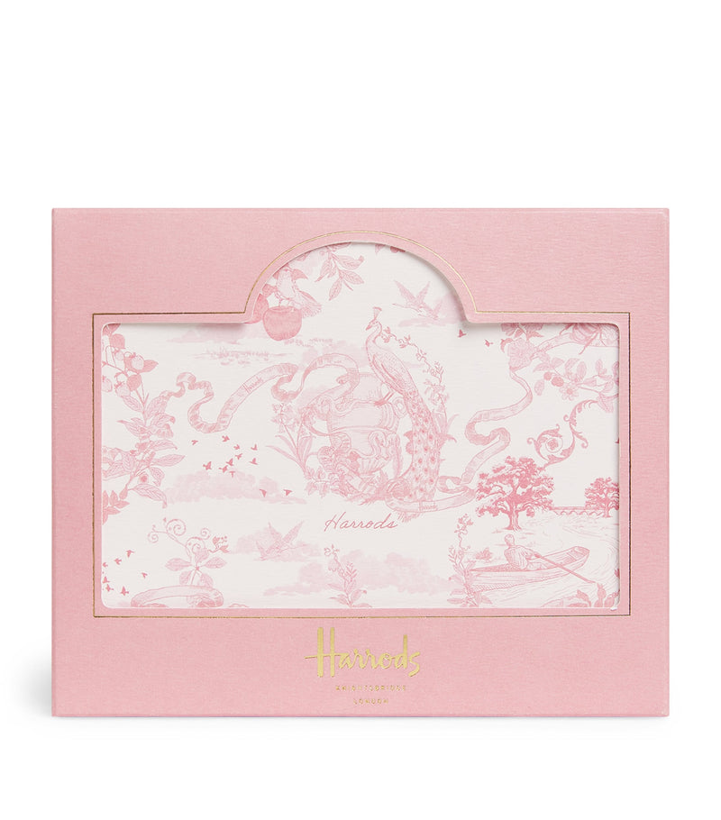 Harrods toile notelets and envelopes set of 8, UK version