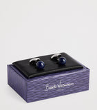 Babette Wasserman sodalite power orb cufflinks 2cm (British brand)