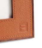 Assouline leather and walnut wood photo frame 5x7 inches - British product
