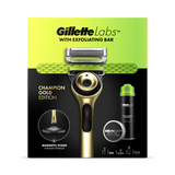 Holland & Barrett GilletteLabs Exfoliating Bar Razor Champion Gold Edition- Buy online at McGrocer