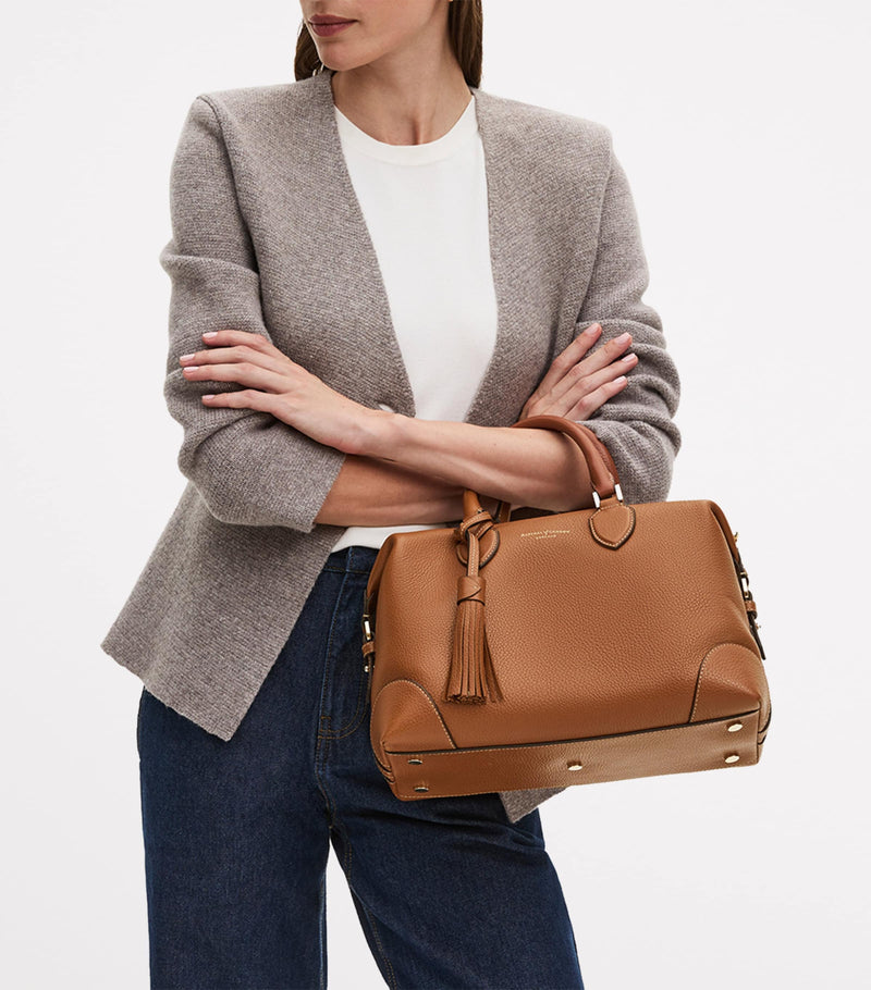 Aspinal of London Hudson bowling bag midi leather, UK version