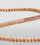 Anita Ko Hepburn bracelet with rose gold diamonds and pink sapphires (British brand)