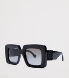 LOEWE bevelled square sunglasses, imported from the UK