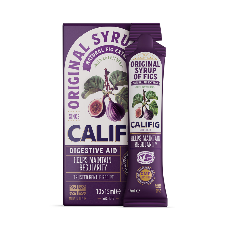 Califig syrup of figs on the go sachets 10 sachets, imported from the UK