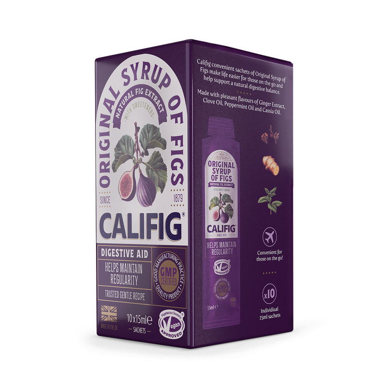 Califig syrup of figs on the go sachets 10 sachets, imported from the UK