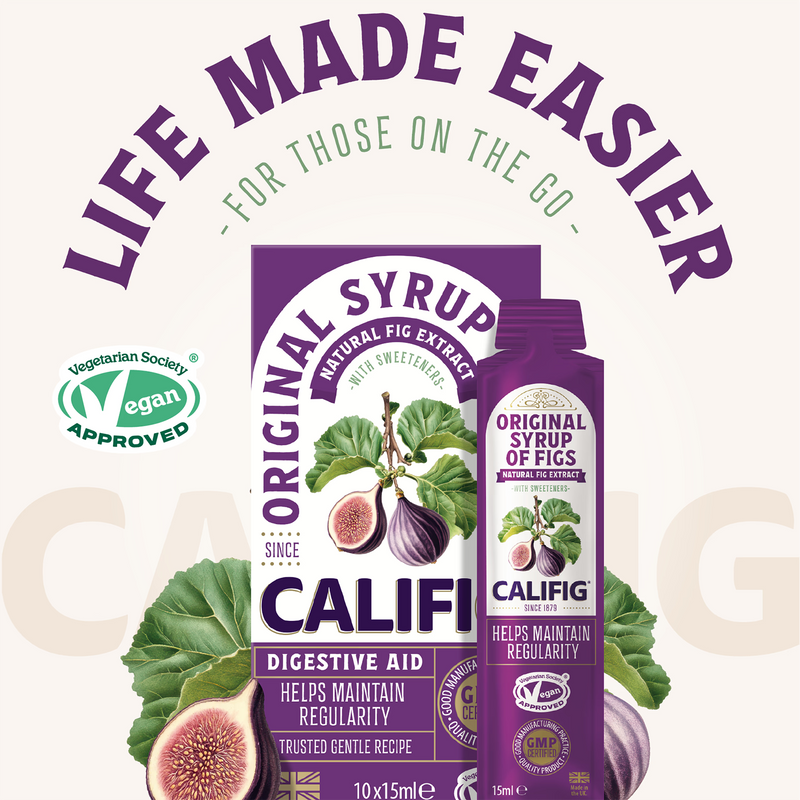 Califig syrup of figs on the go sachets 10 sachets, imported from the UK