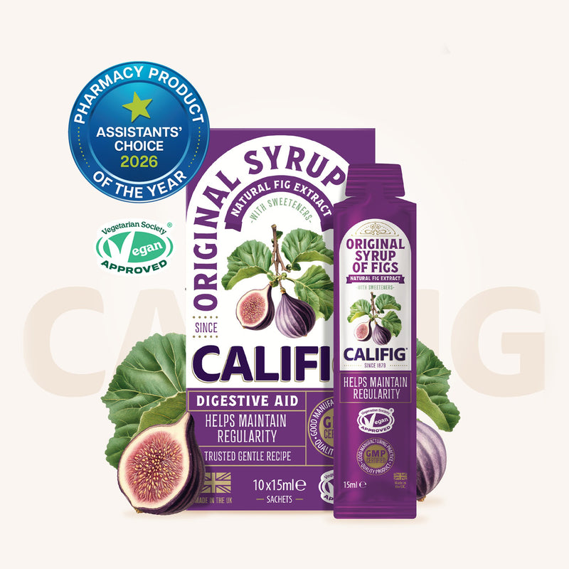 Califig syrup of figs on the go sachets 10 sachets, imported from the UK