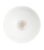 Christofle Malmaison porcelain rice bowl 12cm with platinum floral design (British brand)