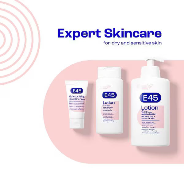 E45 Daily Hand Cream Nourishing Moisturiser For Sensitive Skin 50ml - British product