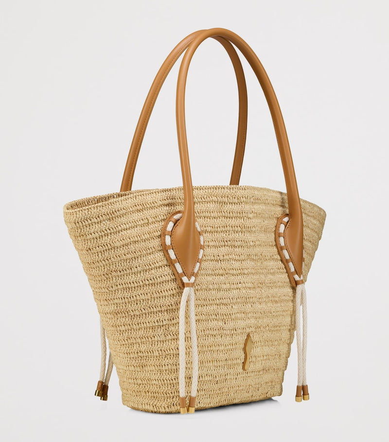 Christian Louboutin Venus large raffia basket bag, UK version