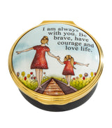 Harrods Enamel Keepsake Box with Love Message 3x4.5x4.5cm- Buy online at McGrocer
