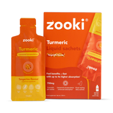 Holland & Barrett Zooki Liposomal Turmeric Curcumin Tangerine Flavour Liquid Supplement 750mg 14 Sachets- Buy online at McGrocer