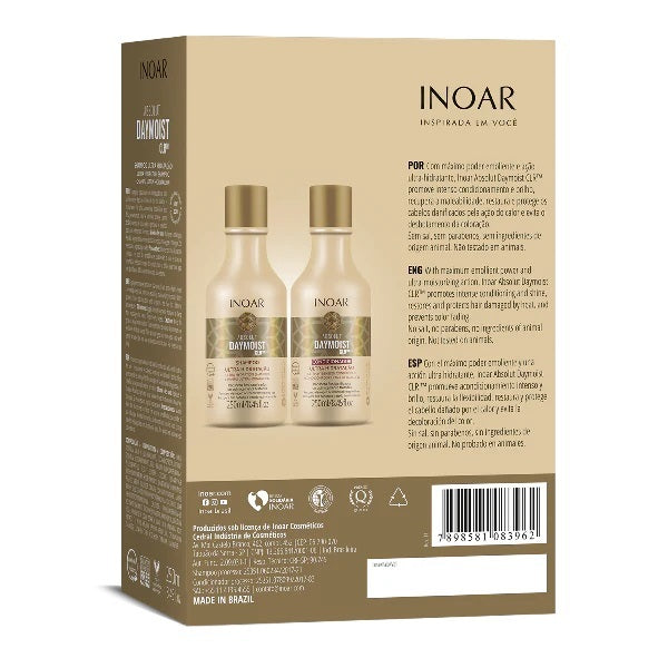 Inoar Daymoist shampoo and conditioner kit, UK version