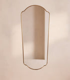 Soho Home Betty tall wall mirror in antiqued brass - British product