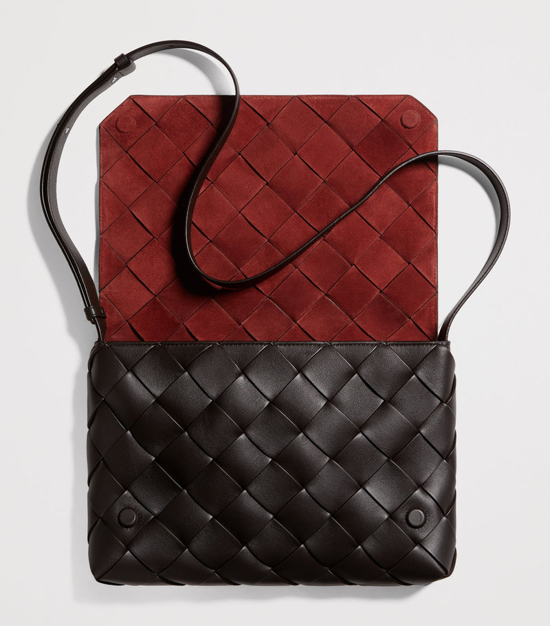 Bottega Veneta Intreccio Diago cross-body bag woven leather (British brand)