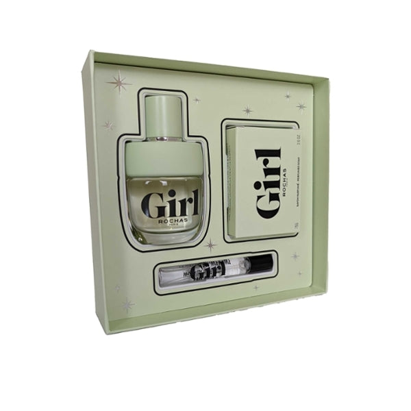 Rochas perfume gift set Girl EDT with soap 60ml (British brand)