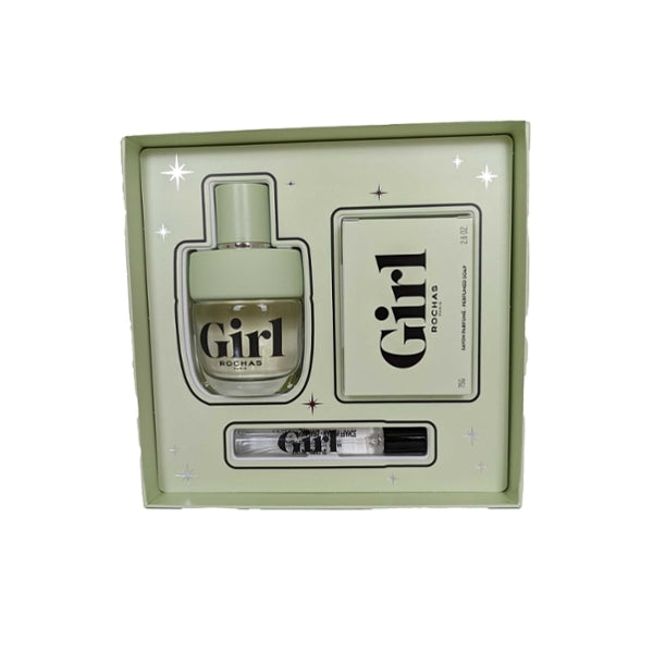 Rochas perfume gift set Girl EDT with soap 60ml (British brand)