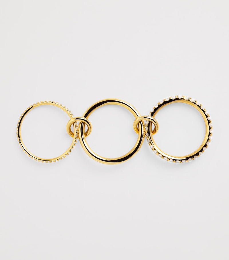 Spinelli Kilcollin Norah ring yellow gold pavé diamonds, UK version