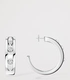 Messika Move Classique white gold hoop earrings 0.09ct (British brand)