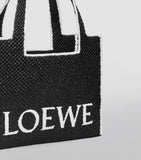 LOEWE Font woven raffia tote bag large (British brand)
