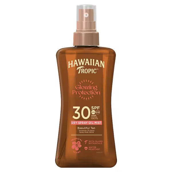 Hawaiian Tropic Dry Protective Oil Spray SPF30 200ml, UK version
