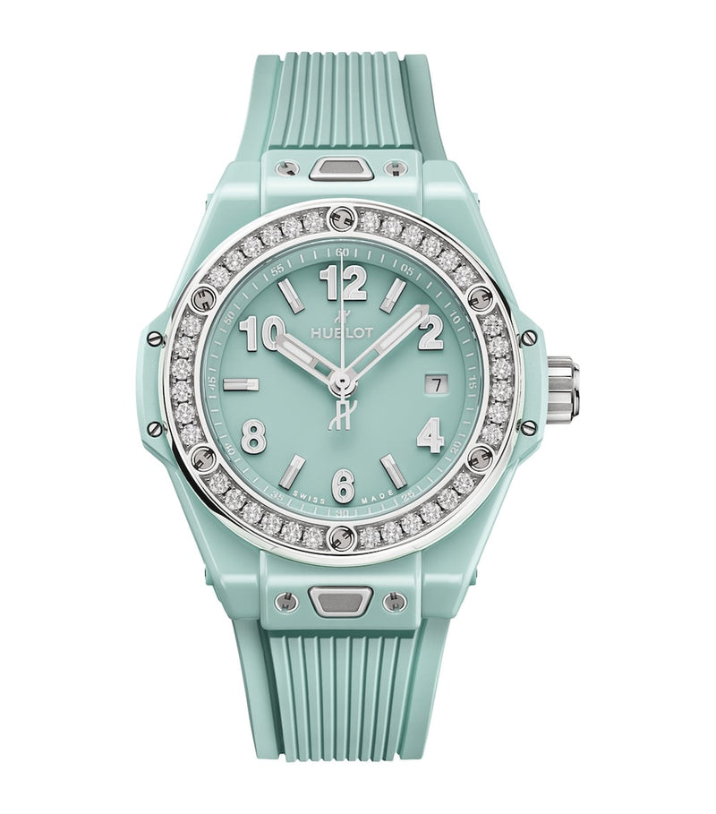 Hublot Big Bang ceramic diamond watch 33mm, UK version