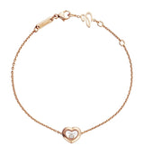 Harrods Chopard Happy Diamonds Icons Rose Gold and Diamond Bracelet- Buy online at McGrocer