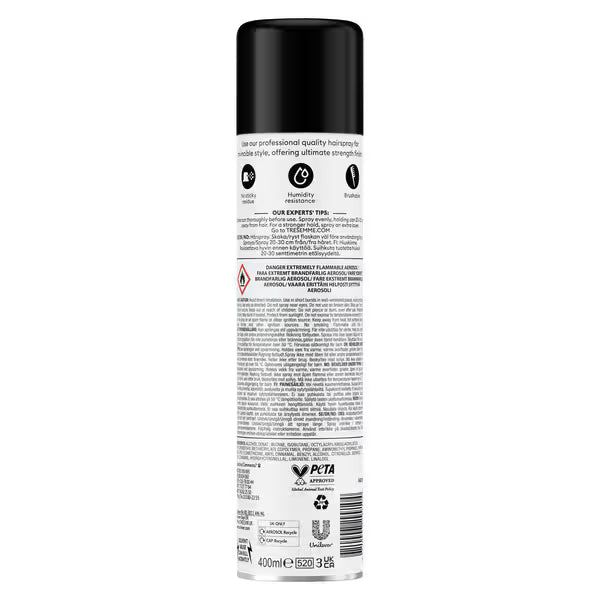 Tresemme Freeze Hold hairspray 400ml (British brand)
