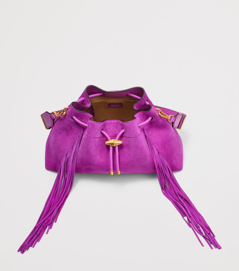 Jimmy Choo medium cinch suede bucket bag (British brand)