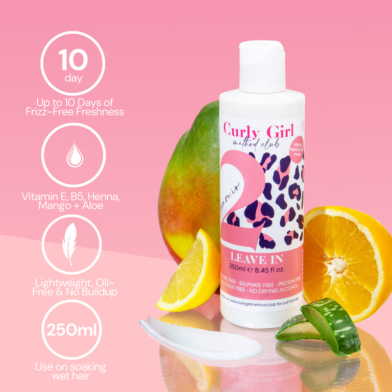 Curly Girl Method Club leave-in conditioner for curls 250ml, UK version