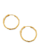 Monica Vinader medium gold vermeil hoop earrings (British brand)
