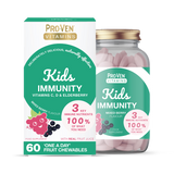 Holland & Barrett Pro-Ven Kids Immunity Berry Flavour Chewable Tablets 60 Tablets- Buy online at McGrocer