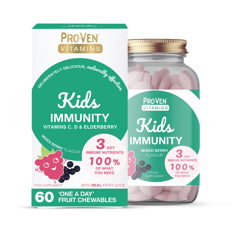 Pro-Ven Kids Immunity berry chewable tablets 60, imported from the UK