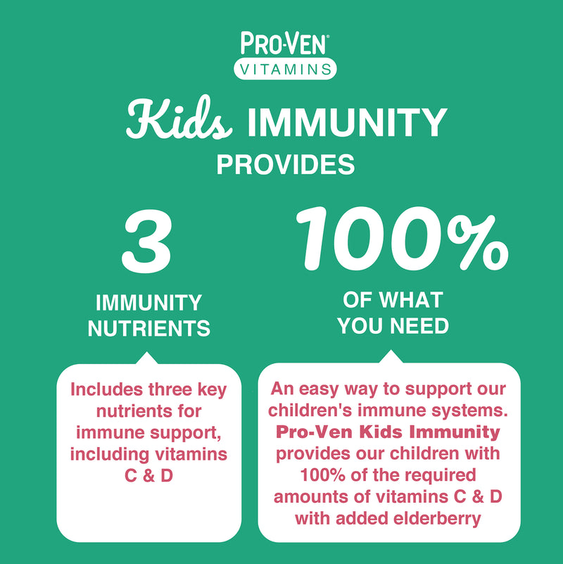 Pro-Ven Kids Immunity berry chewable tablets 60, imported from the UK