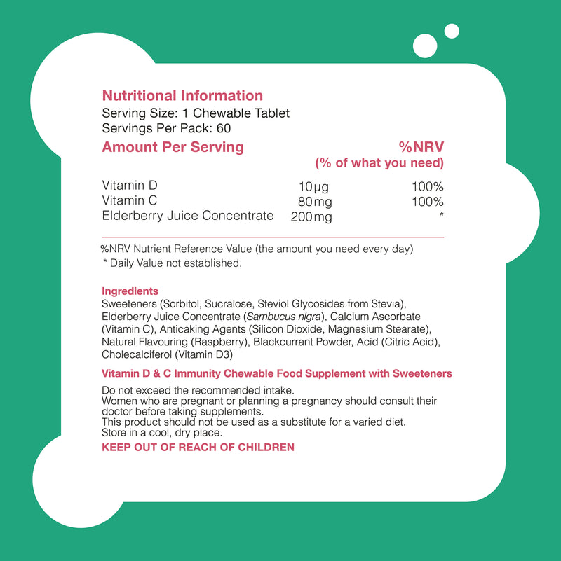 Pro-Ven Kids Immunity berry chewable tablets 60, imported from the UK