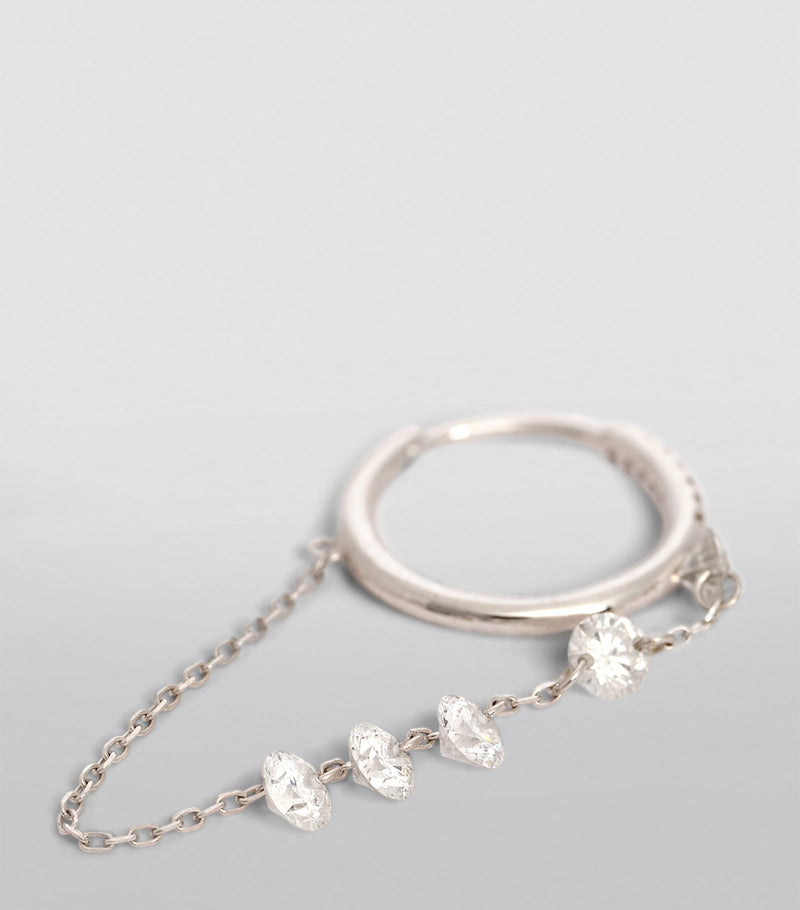 Persée Danaé single earring white gold diamond, imported from the UK