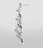 Marli New York drop earrings 18kt white gold diamonds, UK version
