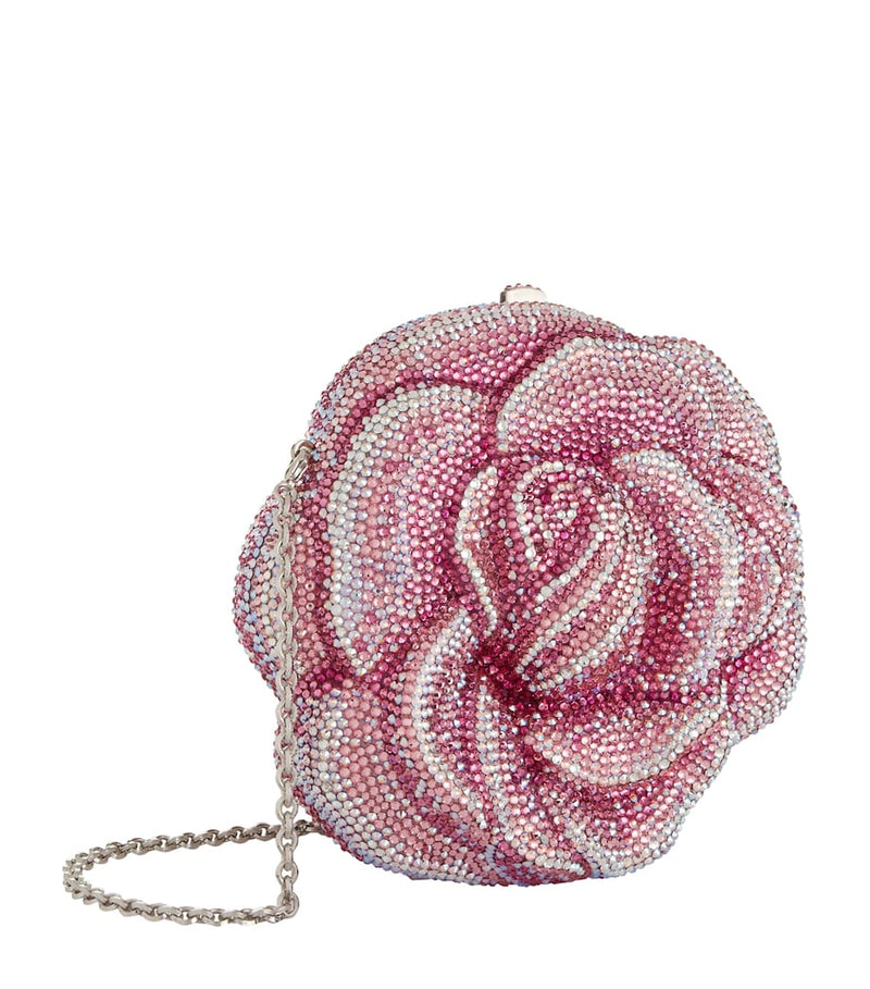 Judith Leiber Rose Romance clutch bag - British product