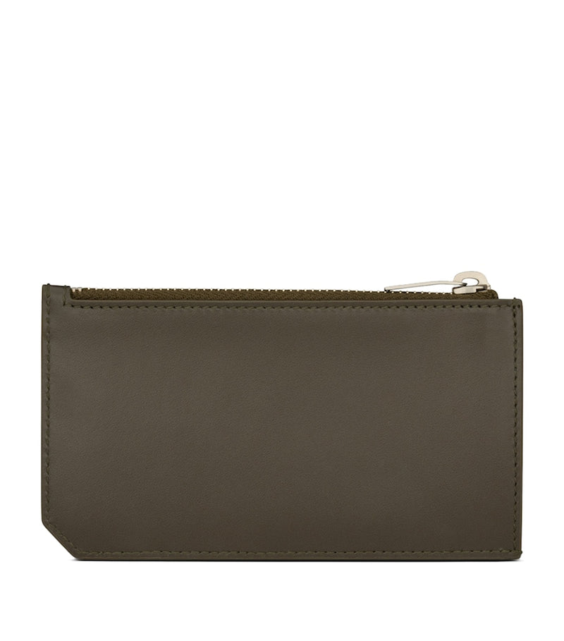 Saint Laurent leather zip-up card holder - British product