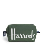 Harrods cotton logo cosmetics bag, UK version