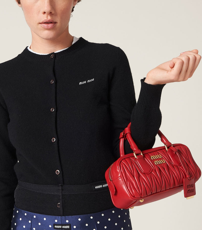 Miu Miu nappa leather Matelassé Arcadie top-handle bag, UK version