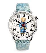 Harrods Polo Ralph Lauren Stainless Steel Denim Polo Bear Watch 42mm- Buy online at McGrocer
