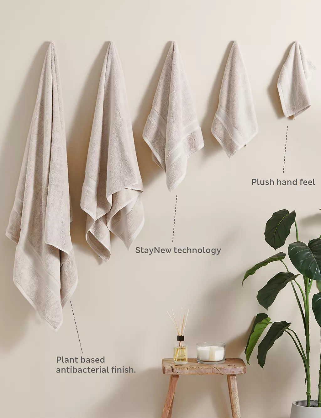 Super Soft Pure Cotton Towel Bathroom M&S