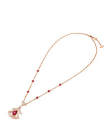 Harrods Bvlgari Rose Gold Ruby and Diamond Divas' Dream Openwork Necklace- Buy online at McGrocer