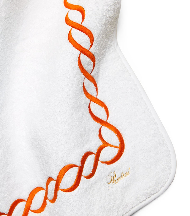 Pratesi cotton Treccia bath mat 50cm x 90cm, imported from the UK