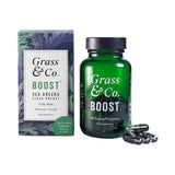 Holland & Barrett Grass & Co BOOST Sea Greens Algae Omega-3 for Men Vegan Supplement 30 Capsules- Buy online at McGrocer