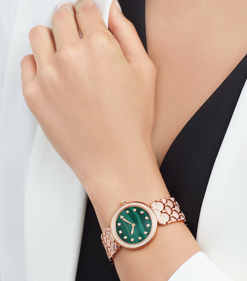 Bvlgari Divas Dream rose gold diamond watch 33mm - British product