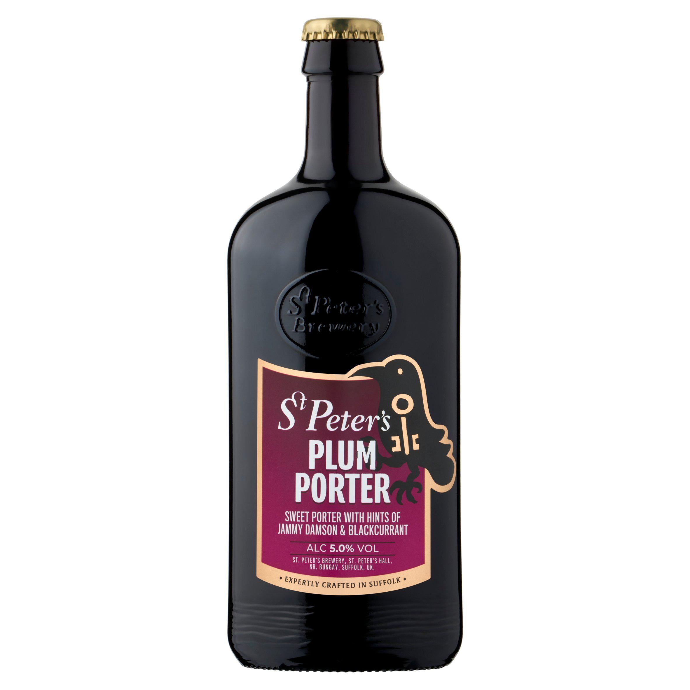 St Peter's Plum Porter 500ml All beer Sainsburys