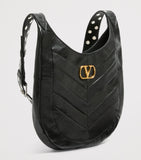 Valentino Garavani small leather Hoboho shoulder bag, imported from the UK