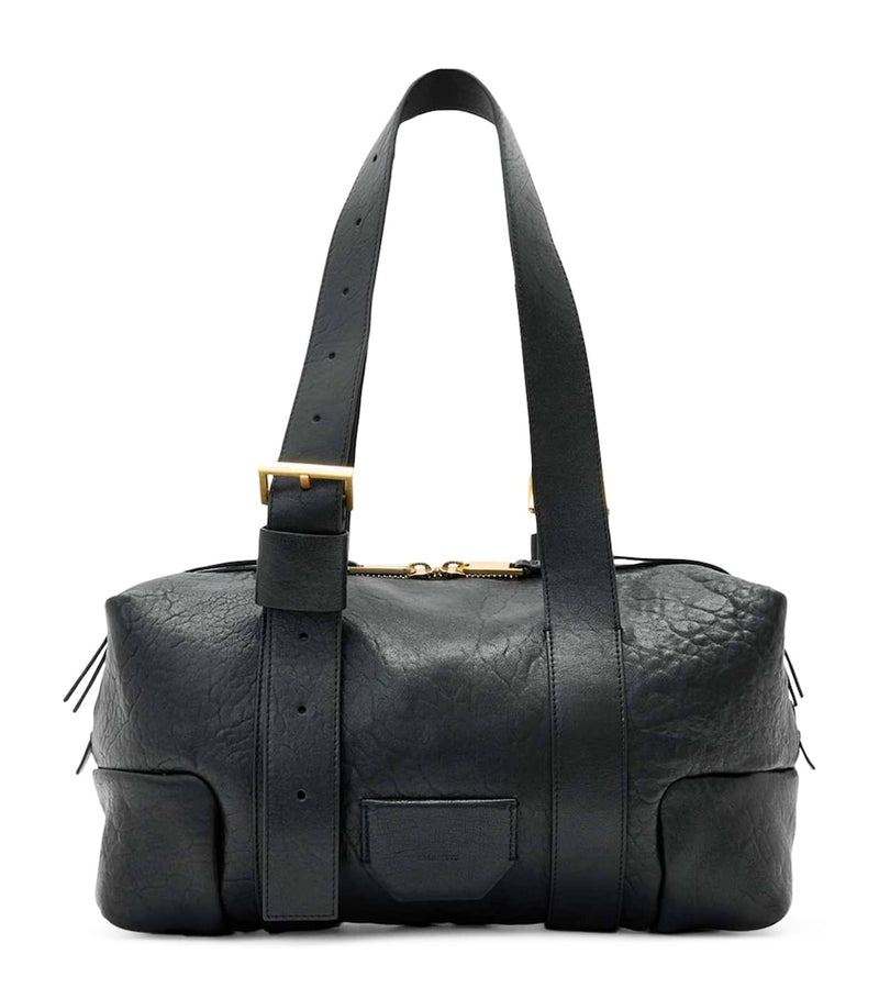 AllSaints Ares shoulder bag with croc-embossed leather (British brand)